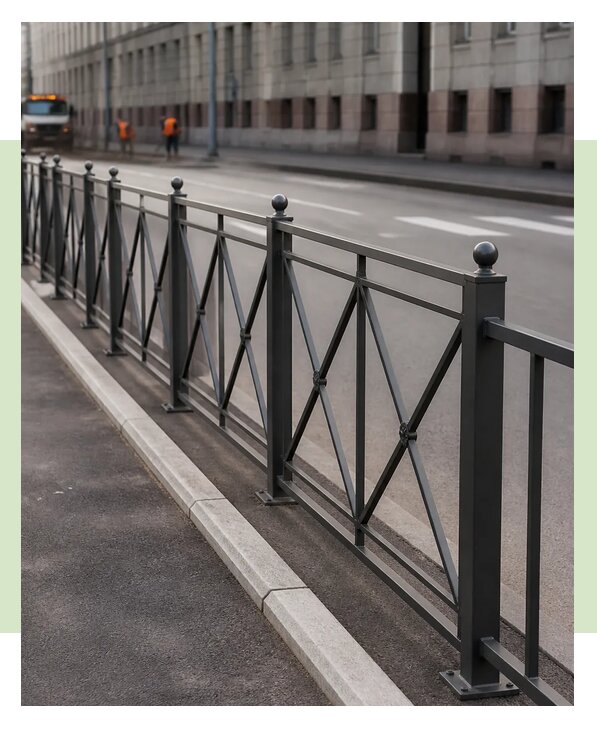 Пешеходные ограждения под ключ в Уссурийске по цене от 3299 р. | ЗаборЭксеперт-Сср